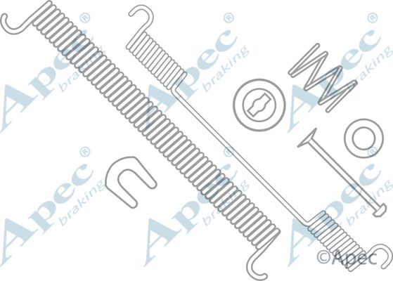 APEC BRAKING Piederumu komplekts, Bremžu loki KIT860